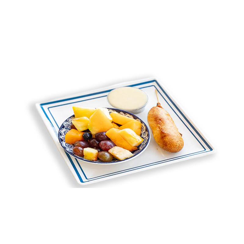 1 Pancake Corn Dog & Side of Home Fries